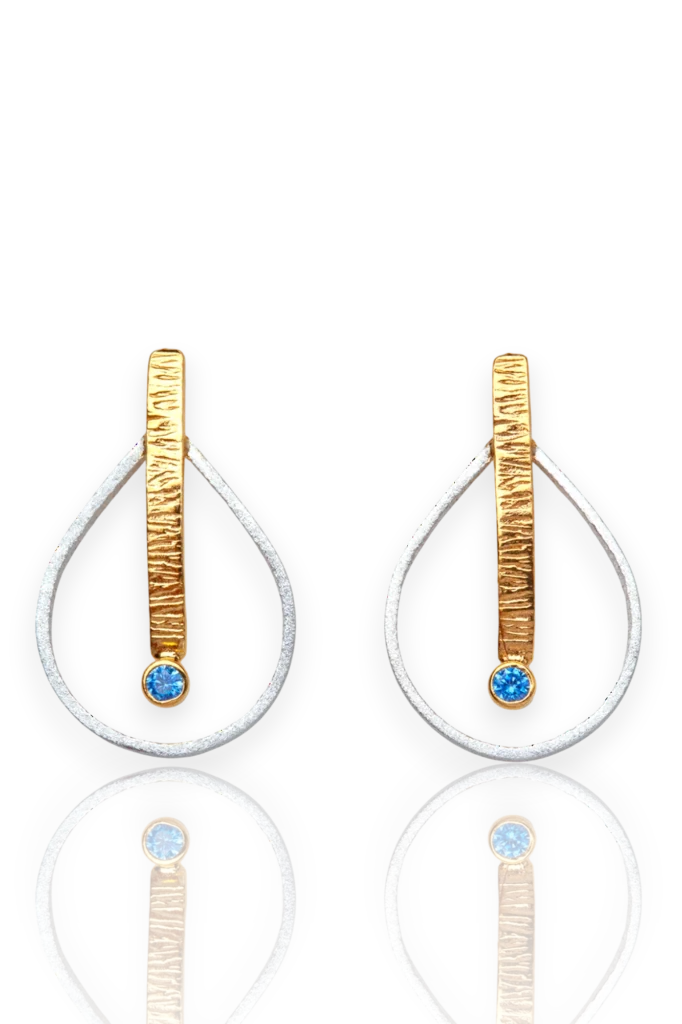 Handmade Silver Teardrop Earrings